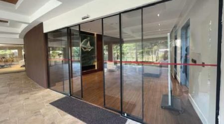 automatic slim framed sliding system